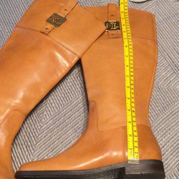 Ralph Lauren 6.5 brown leather boots for women - Picture 4 of 8